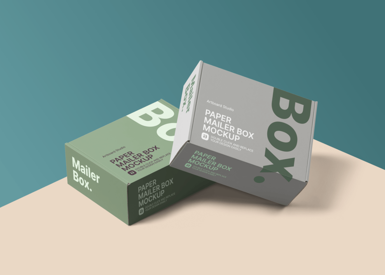 Most financial institutions offer them for rent or as a perk to their customers. Perspective Corrugated Mailer Box Mockup Template