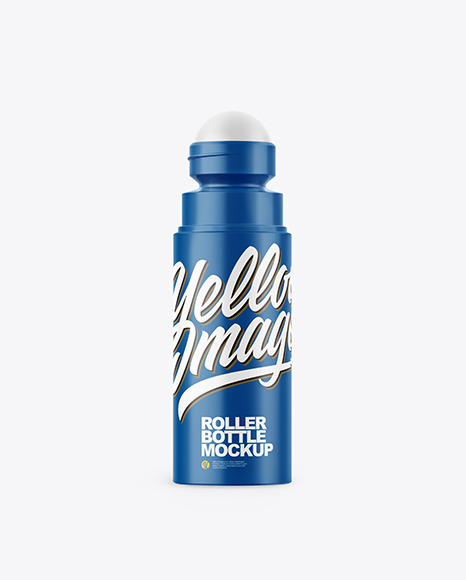 Your colors can be easily switched . Roller Bottle Mockup
