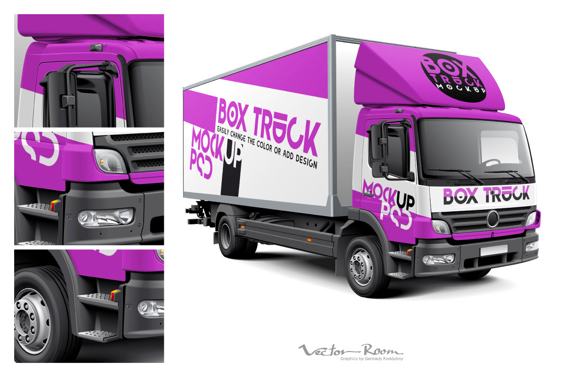 Photo Select the smart object layer in the . 310 Best Truck Mockup Templates Free Premium