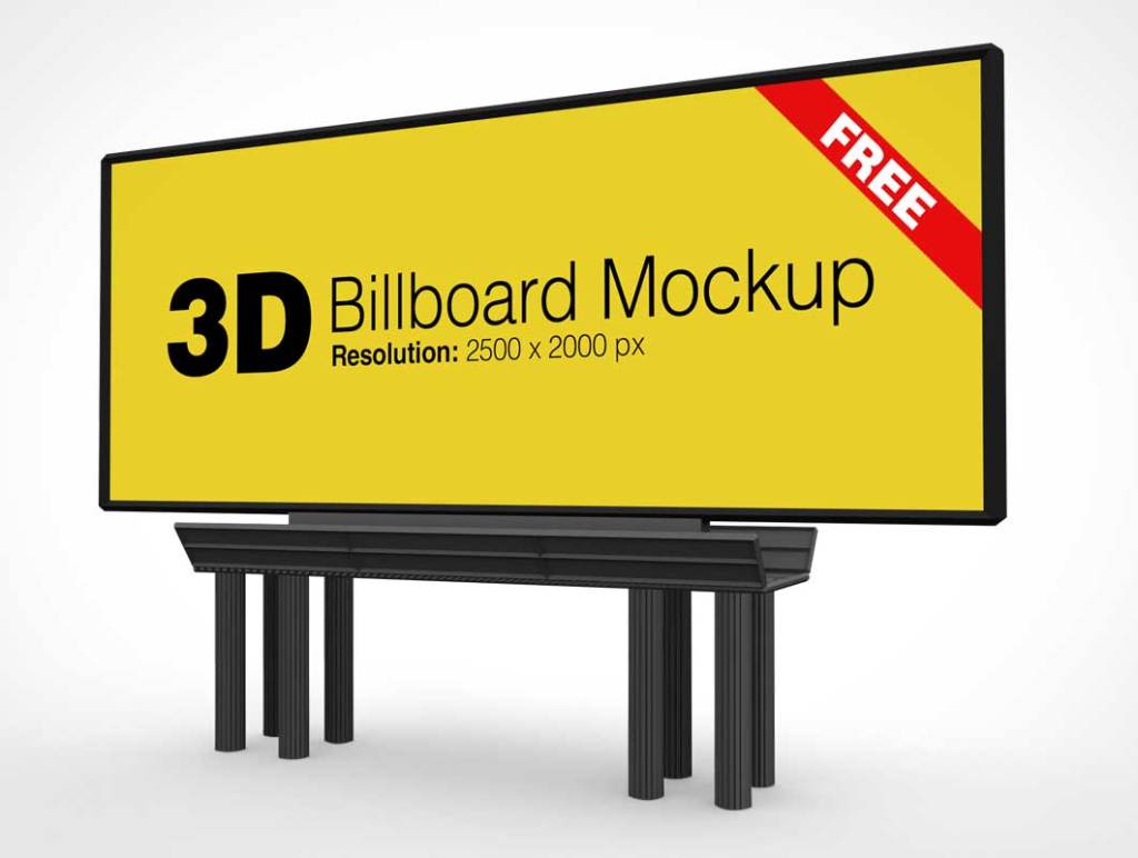 10+ Download Landscape Billboard Mockup Free PSD