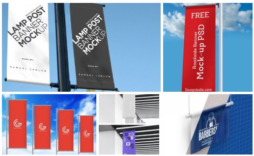 17+ Download Free Vertical Banner Mockup&nbsp;PSD