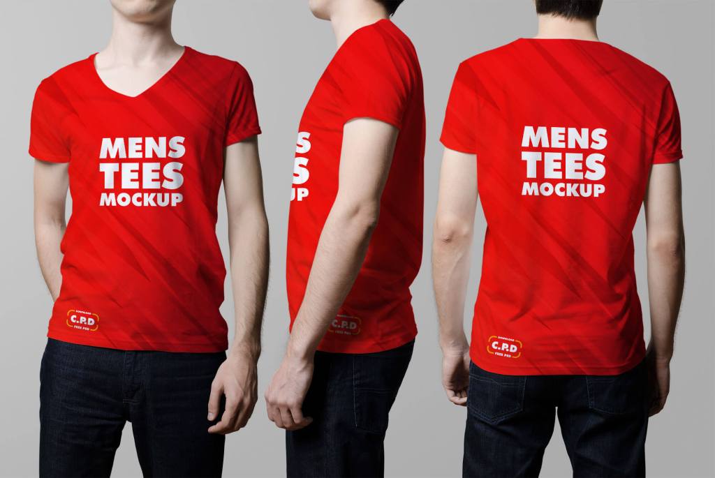 48+ Download T Shirt Back Side Mockup&nbsp;PSD