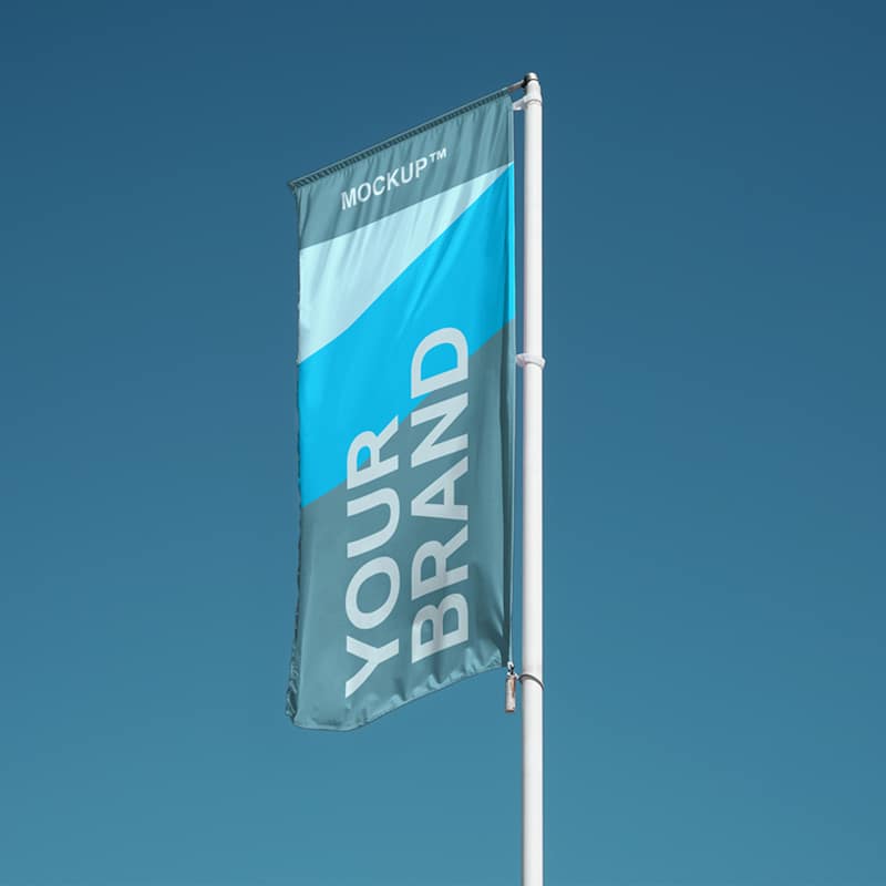 50+ Download Banner Flag Mockup Free&nbsp;PSD