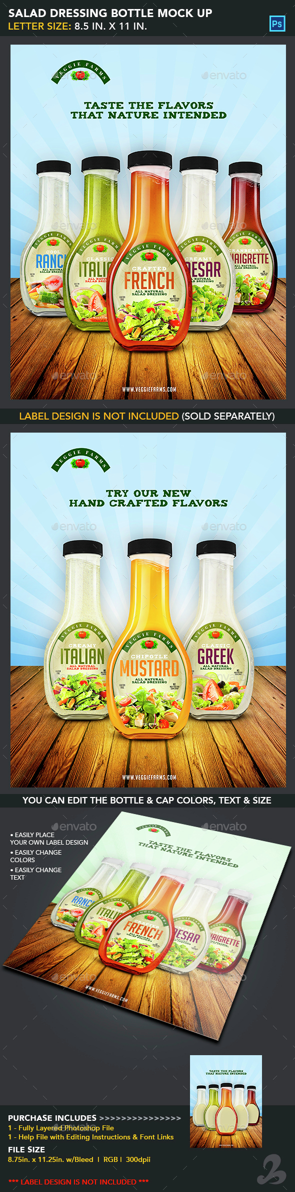 49+ Download Dressing Bottle Mockup PSD