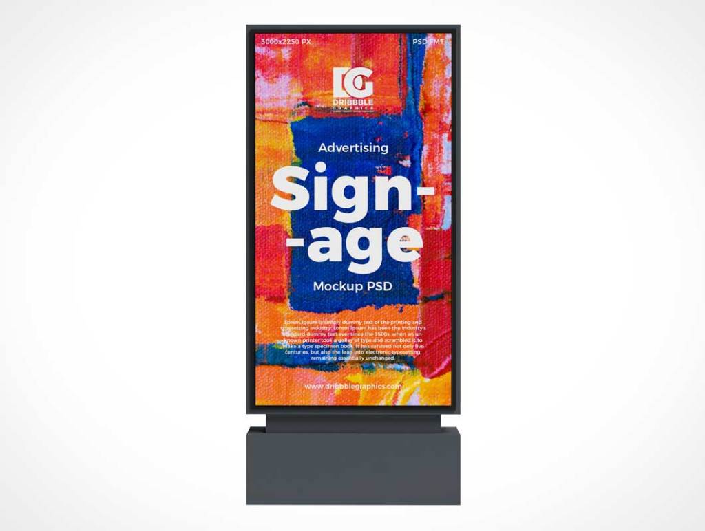 43+ Download Vertical Billboard Mockup Free Psd&nbsp;PSD