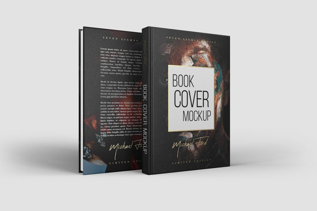 46+ Download Book Cover Mockup Front And Back PSD
