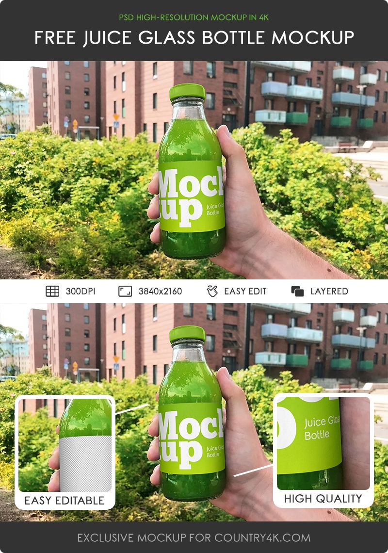 26+ Download Juice Glass Bottle Mockup Free&nbsp;PSD